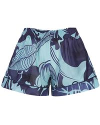 F.R.S For Restless Sleepers - Bluebells Violets Toante Shorts - Lyst