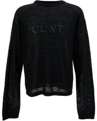 Rick Owens - Long Sleeve Top With Cunt Writing - Lyst