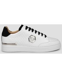Philipp Plein - Mix Leather Low-top Sneakers - Lyst