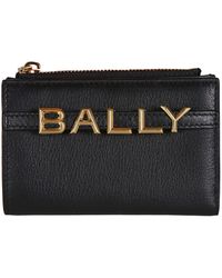Bally - Logo Zip Around Wallet - Lyst