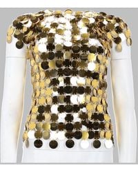 Rabanne - Top The Sparkle Disc Plastic Tops - Lyst