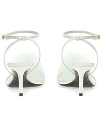 Saint Laurent - Mae Satin Crepe Mules Silk Sandal - Lyst