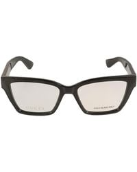 Gucci - Logo Lens Square Frame - Lyst