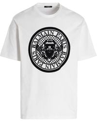 Balmain - Coin Flock T-Shirt - Lyst