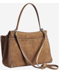 Balenciaga - Shoulder Bag Medium Suede Domesticated Calf Leather - Lyst
