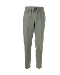 Altea - Linen Trousers With Drawstring - Lyst