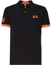 Sun 68 - Polo T-Shirt With Front Logo - Lyst