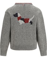 Thom Browne - Hector Donegal Yarn Cardigan - Lyst