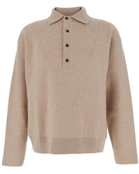 Jacquemus - Wool Sweater With Polo Collar - Lyst