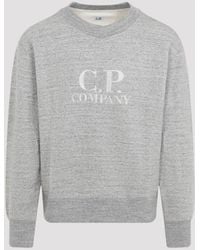 C.P. Company - Cotton Sweatshirt With Fit And Signature Logo - Lyst