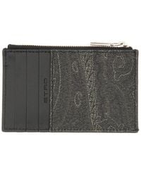 Etro - Card Holder Arnica With Pegasus Cotton Polyester Wallets & Purses - Lyst