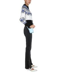 McQueen - Wide Leg Jeans Cotton Elastane Trousers - Lyst