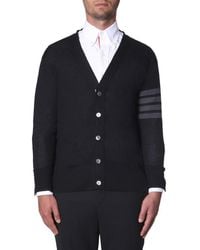 Thom Browne - 4-Bar V-Neck Cardigan - Lyst