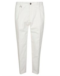 Paolo Pecora - Front-Pleat Tapered Trousers - Lyst