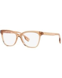 Burberry - Eyeglasses Cat Eye Full Rim, Transparent Frame And Clear Demo Lenses Lens Be23643779 Sunglasses - Lyst