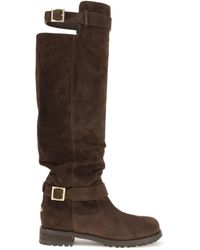 Jimmy Choo - Knee-High Biker Boots Calf Leather Bos Taurus - Lyst