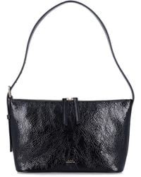 A.P.C. - Vera Crinkle Leather Shoulder Bag - Lyst