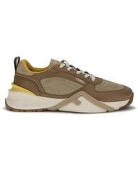 Fendi - Sneakers Flow Calf Leather - Lyst