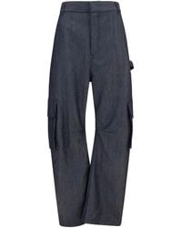 Balenciaga - Cargo Pants Denim Print - Lyst