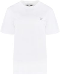 Golden Goose - Cotton Crew-Neck T-Shirt T-Shirts & Jerseys - Lyst