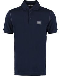 Dolce & Gabbana - Rubber Plate Polo Shirt - Lyst