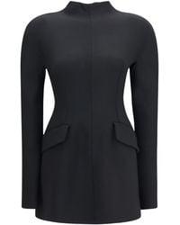 Max Mara - Tefrite Short Dress Polyamide; Cotton; Elastane - Lyst