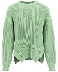 Jil Sander - Ribbed Wool And Cotton Sweater - Lyst
