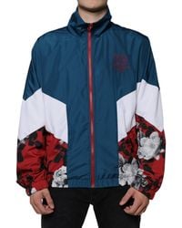Dolce & Gabbana - Polyester Full Zip Jacket Nylon Clothing - Lyst