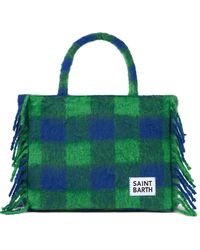 Mc2 Saint Barth - Vanity Blanket Shoulder Bag With And Check - Lyst