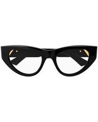 Bottega Veneta - Eyeglasses Cat Eye Full Rim, Frame And Clear Demo Lenses Lens Bv1179O001 - Lyst