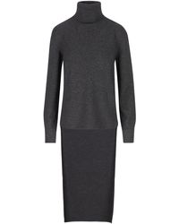 Givenchy - Long-back High-neck Wool-cashmere Sweater - Lyst