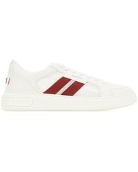 Bally - Leather And Mesh Sneakers - Lyst