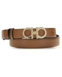Ferragamo - Brown Calf Leather Bos Taurus Regular Belt - Lyst