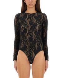 Zimmermann - Perforated Lace Bodysuit - Lyst