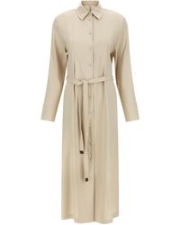 Max Mara - Linen Long Dress - Lyst
