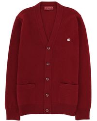 Gucci - Logo Cardigan Wool And Cashmere Jumpers - Lyst