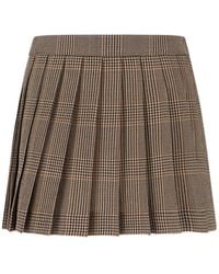 Golden Goose - Virgin Wool Mini Skirt - Lyst