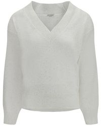 Brunello Cucinelli - Linen T-Shirt - Lyst