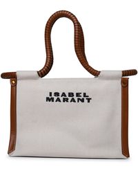 Isabel Marant - Toledo Ecru Cotton Mini Bag - Lyst