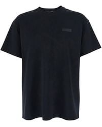 Givenchy - Crew Neck T-Shirt With Chest Logo Patch - Lyst