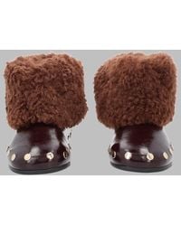 Ganni - Jenny Studded Ankle Boots Bio-Based Polyurethane - Lyst