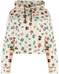 Kristina Ti - Floral Print Cotton Hoodie Hoodies - Lyst