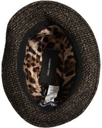 Dolce & Gabbana - Melange Blended Textured Tweed Capello Hat Wool Alpaca Nylon - Lyst