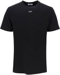 Off-White c/o Virgil Abloh - T-shirt With Back Arrow Embroidery - Lyst