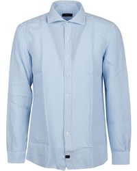 Fay - Long Sleeve French Collar Shirt - Lyst