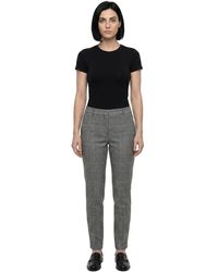 Dolce & Gabbana - Dolce & Gabbana Houndstooth Wool-Blend Trousers - Lyst