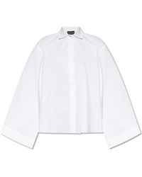 Emporio Armani - Oversize Cotton Shirt - Lyst