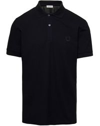 Alexander McQueen - Polo Shirt With Tonal Skull Embroidery In Cotton - Lyst