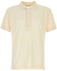 Tom Ford - Ivory Cotton Blend Polo Shirt - Lyst