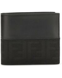 Fendi - Ff Jacquard Bifold Wallet - Lyst